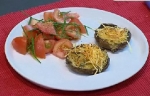 Recetas faciles de Hongos portobello rellenos de queso