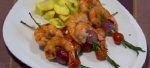 Recetas faciles de Pincho de Camaron con Romero a la Parrilla