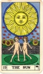 El Sol nos ilumina en la tirada del tarot