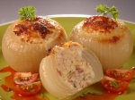 Receta de Cebollas rellenas de bechamel y carne