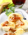 Receta de Huevos rellenos de carne y champiñónes