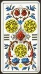 El cuatro de bastos en la tirada de tarot